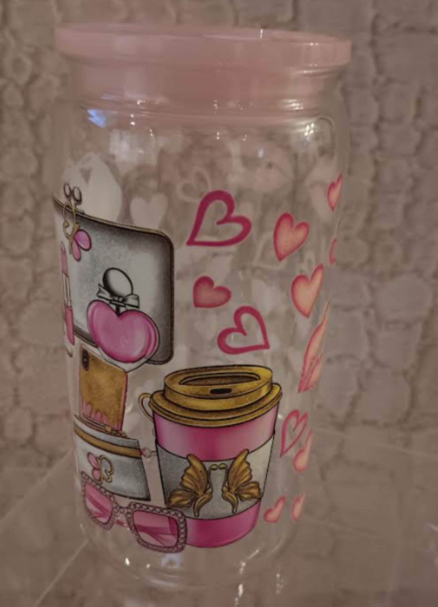 Girls Night Glam – Set of 4 Acrylic Cups (16 oz) ✨ Sip and slay! ✨