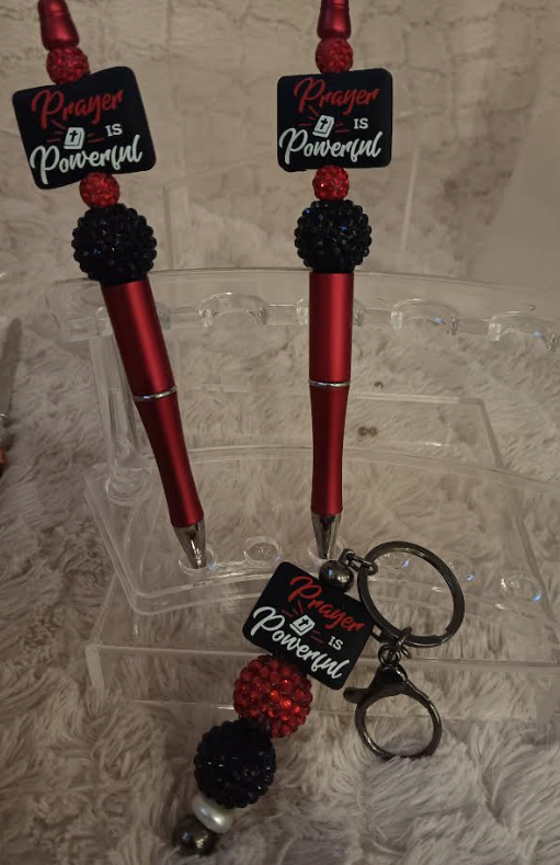 Prayer is Powerful 2 pens and keychain