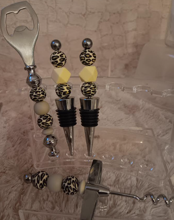 Leopard Print Barware