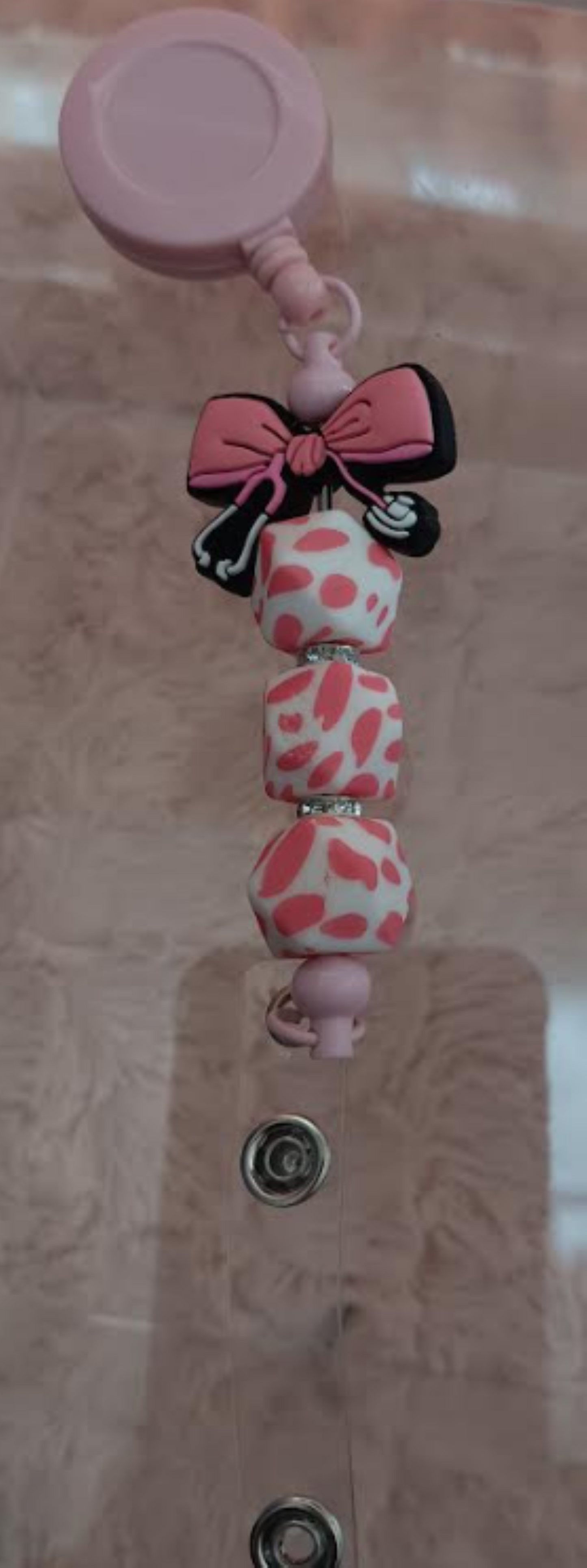 ๐ Medical Collection โ Pink Bow Stethoscope ID Retractor