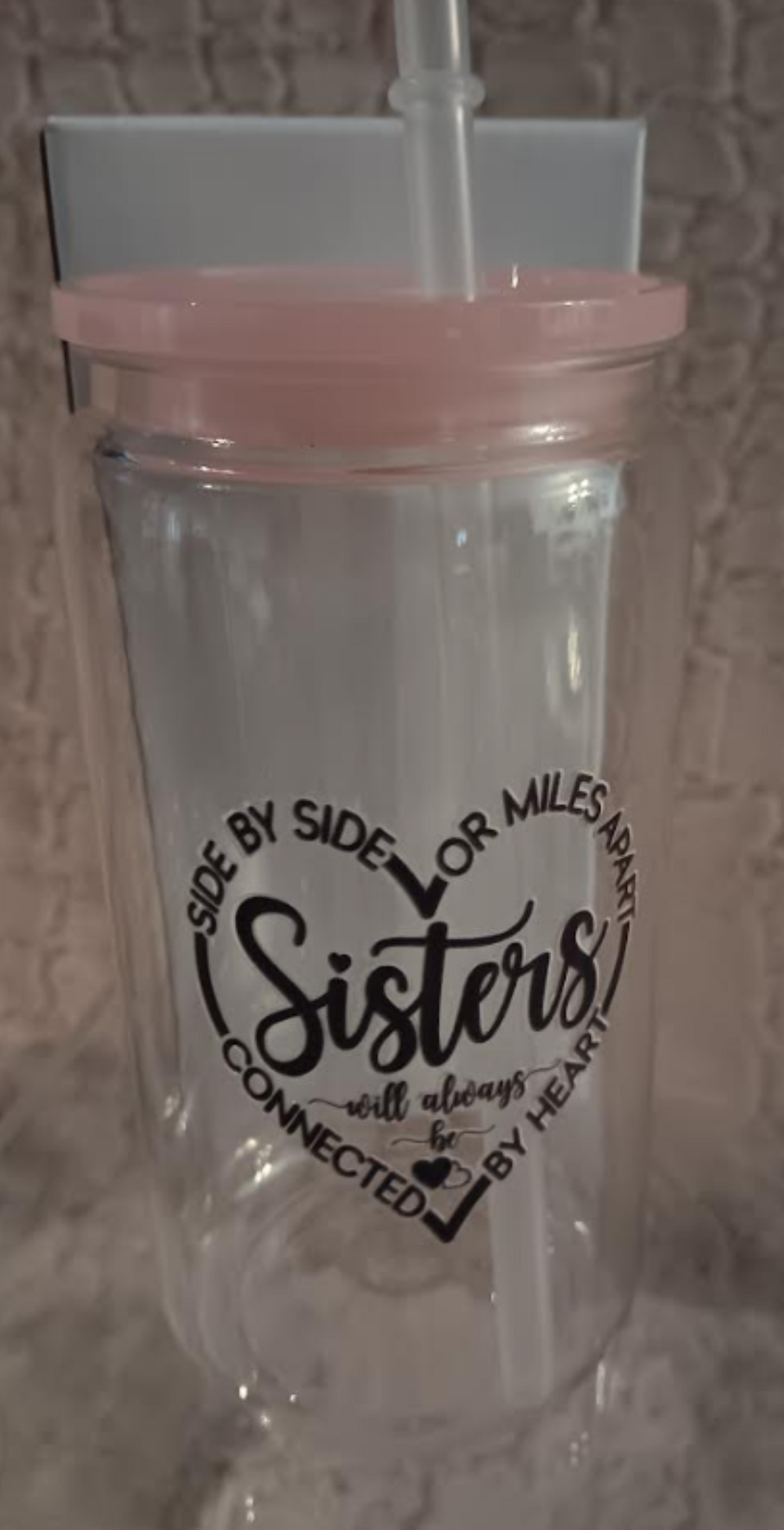 Sister Sister Collection – 16oz Acrylic Cups | Bonded by Love