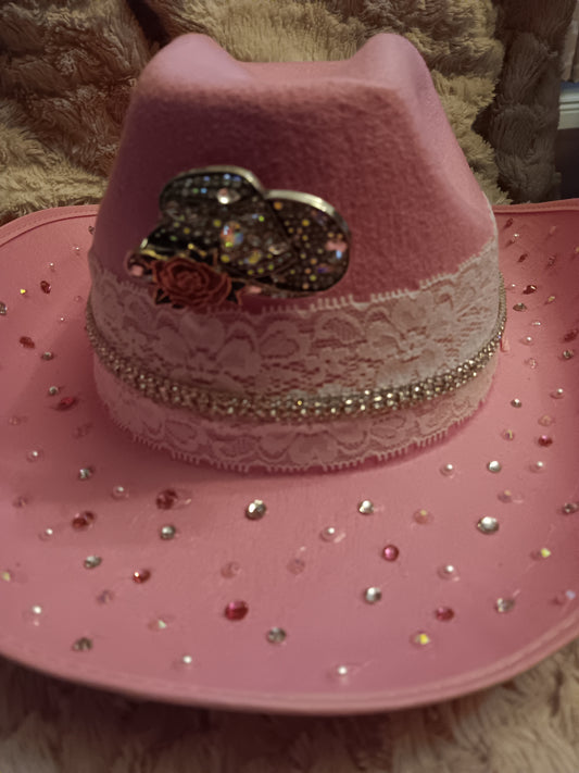 Pretty in Pink Cowgirl hat