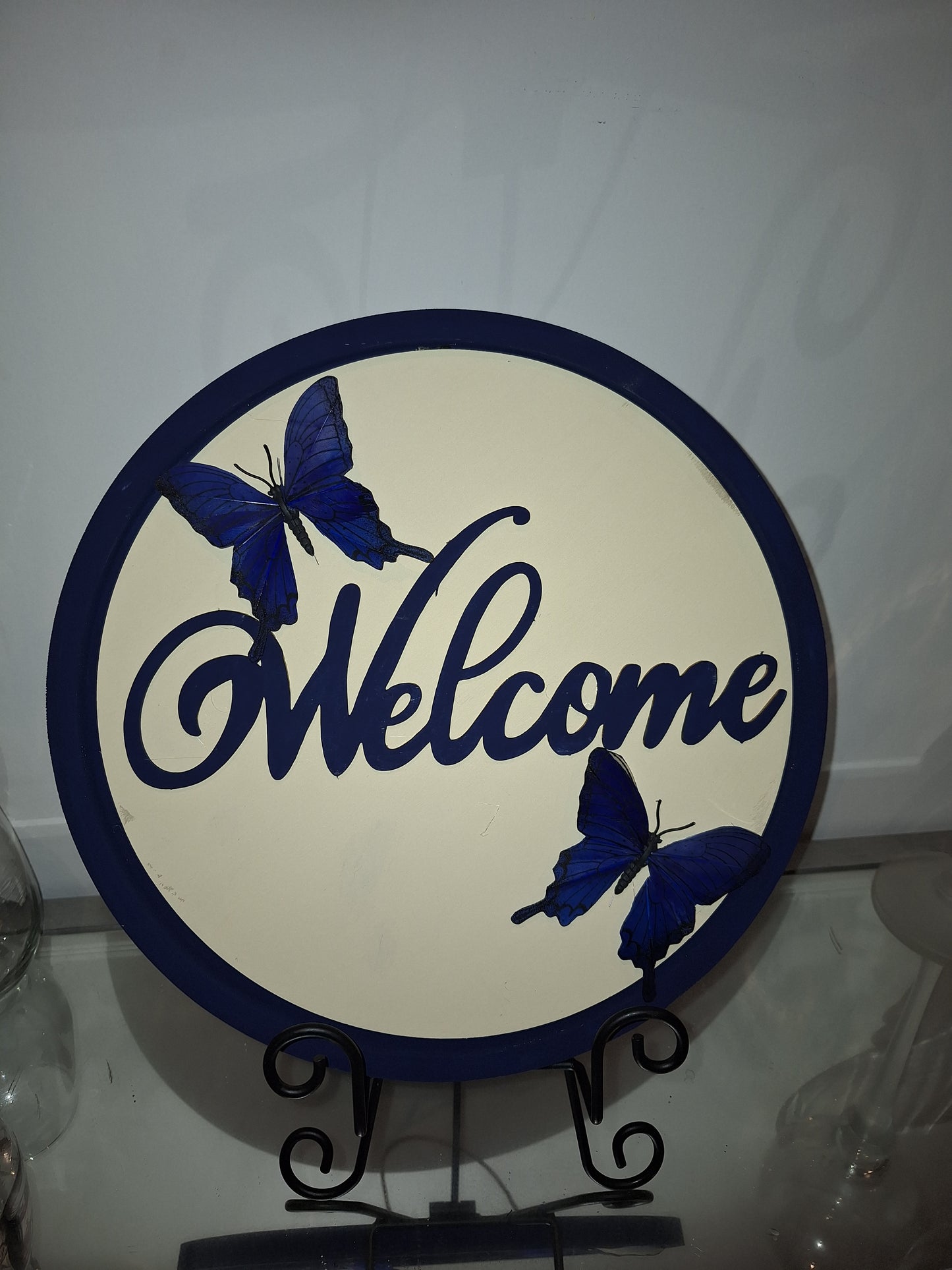 13-Inch Handcrafted Wooden Welcome Sign