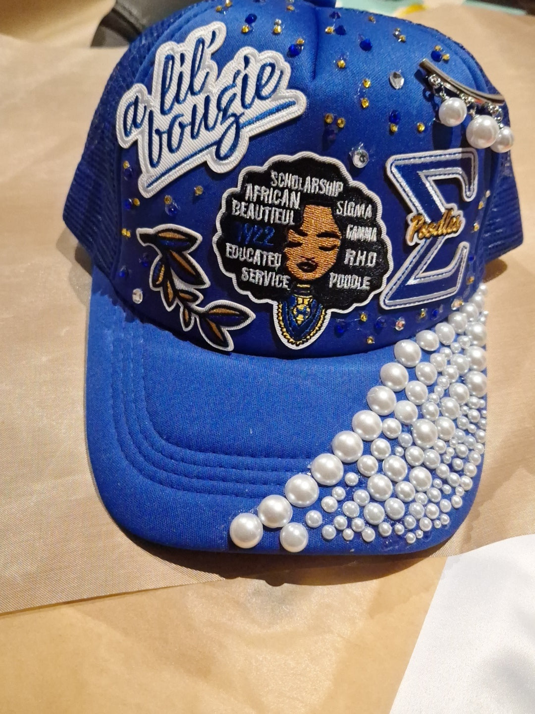 Sigma Gamma Rho inspired trucker junk hat