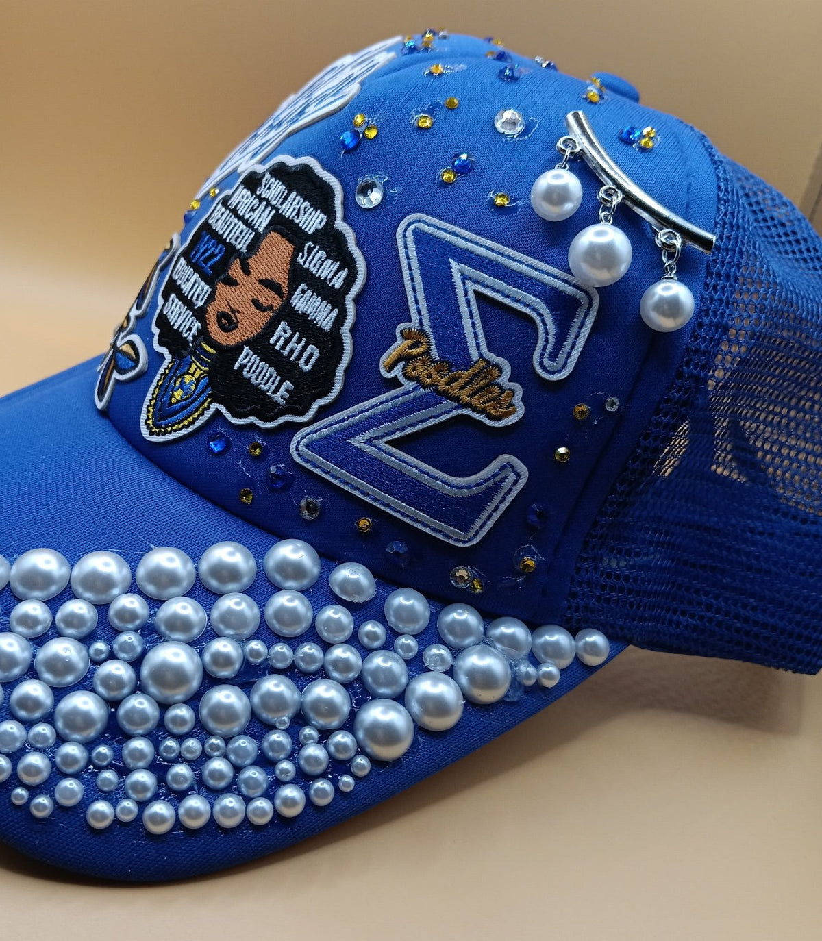 Sigma Gamma Rho inspired trucker junk hat