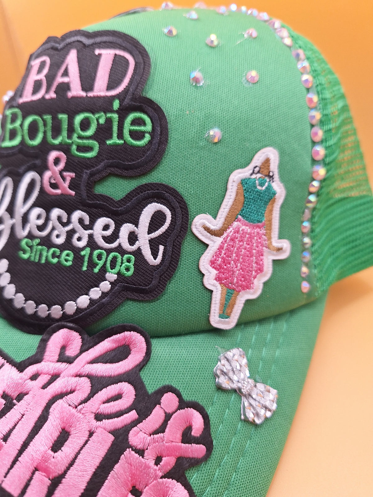 Bad Bougie Blessed AKA inspired trucker junk hat