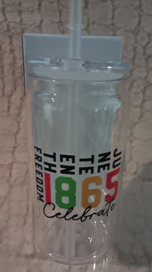 Juneteenth Collection – 16oz Acrylic Cup | 1865 Freedom Edition