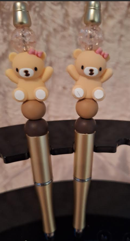 2 Adorable Teddy Bear pens