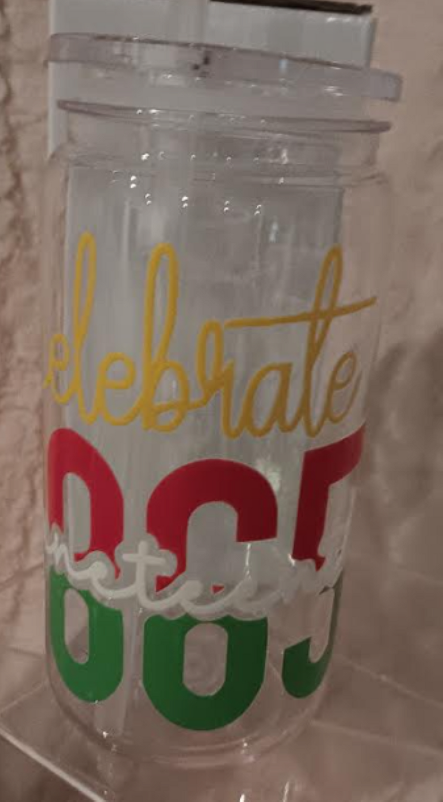 uneteenth Collection – 16 oz Acrylic Cup with Reusable Straw Celebrate Freedom. Honor History. Sip in Style.