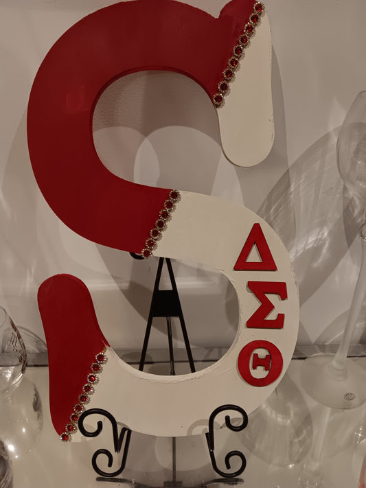 Sorority Letters available A-Z custom made elephants and shoes are available for add ons