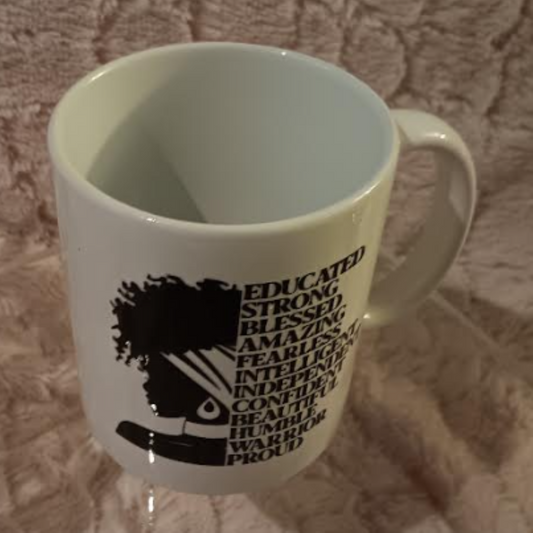 "The Ultimate Power Mug – For the Educated, Strong, and Fearless!" ✨💪📚☕