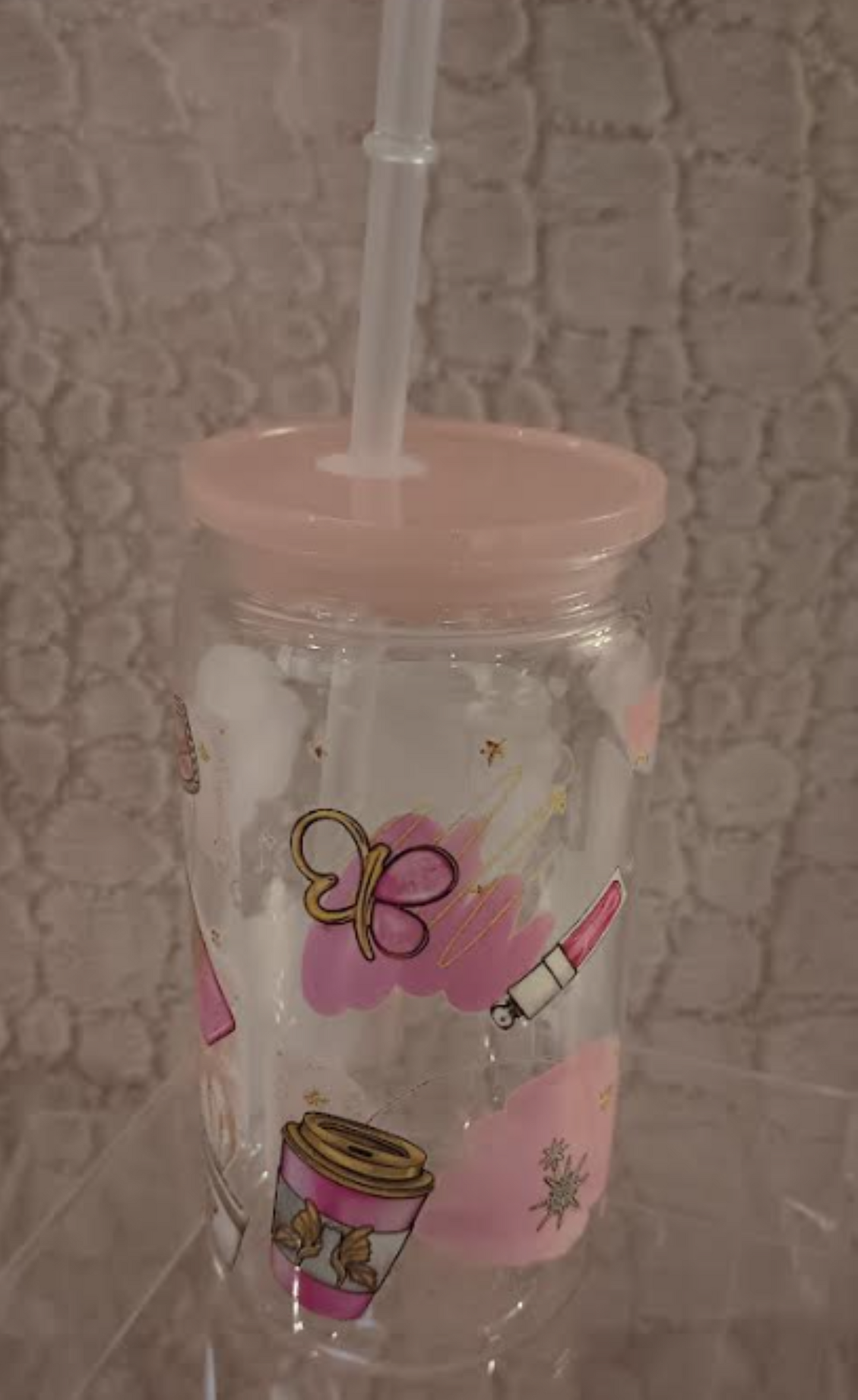 Girls Night Glam – Set of 4 Acrylic Cups (16 oz) ✨ Sip and slay! ✨