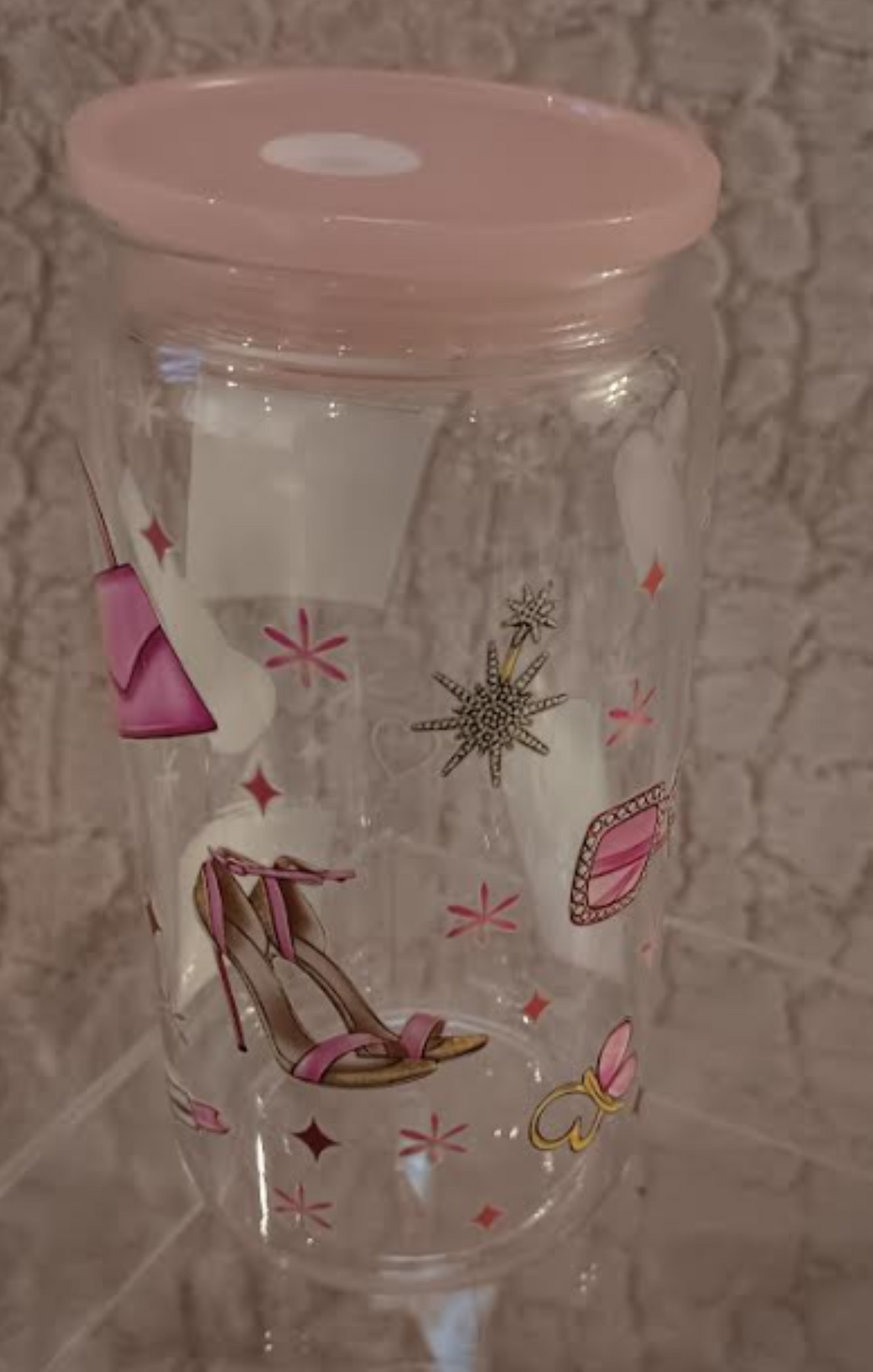 Girls Night Glam – Set of 4 Acrylic Cups (16 oz) ✨ Sip and slay! ✨