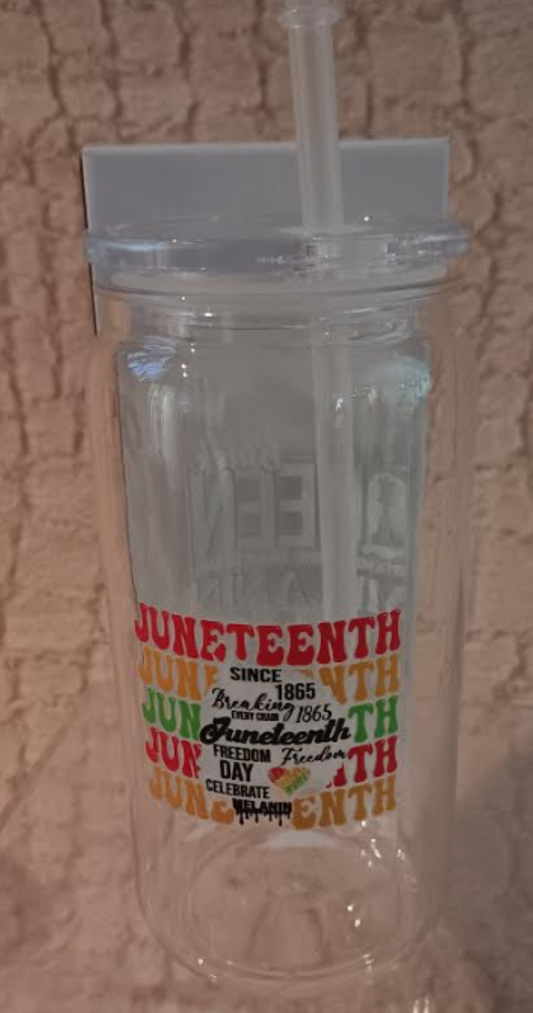 Juneteenth Collection – 16oz Acrylic Cup | 1865 Freedom Edition