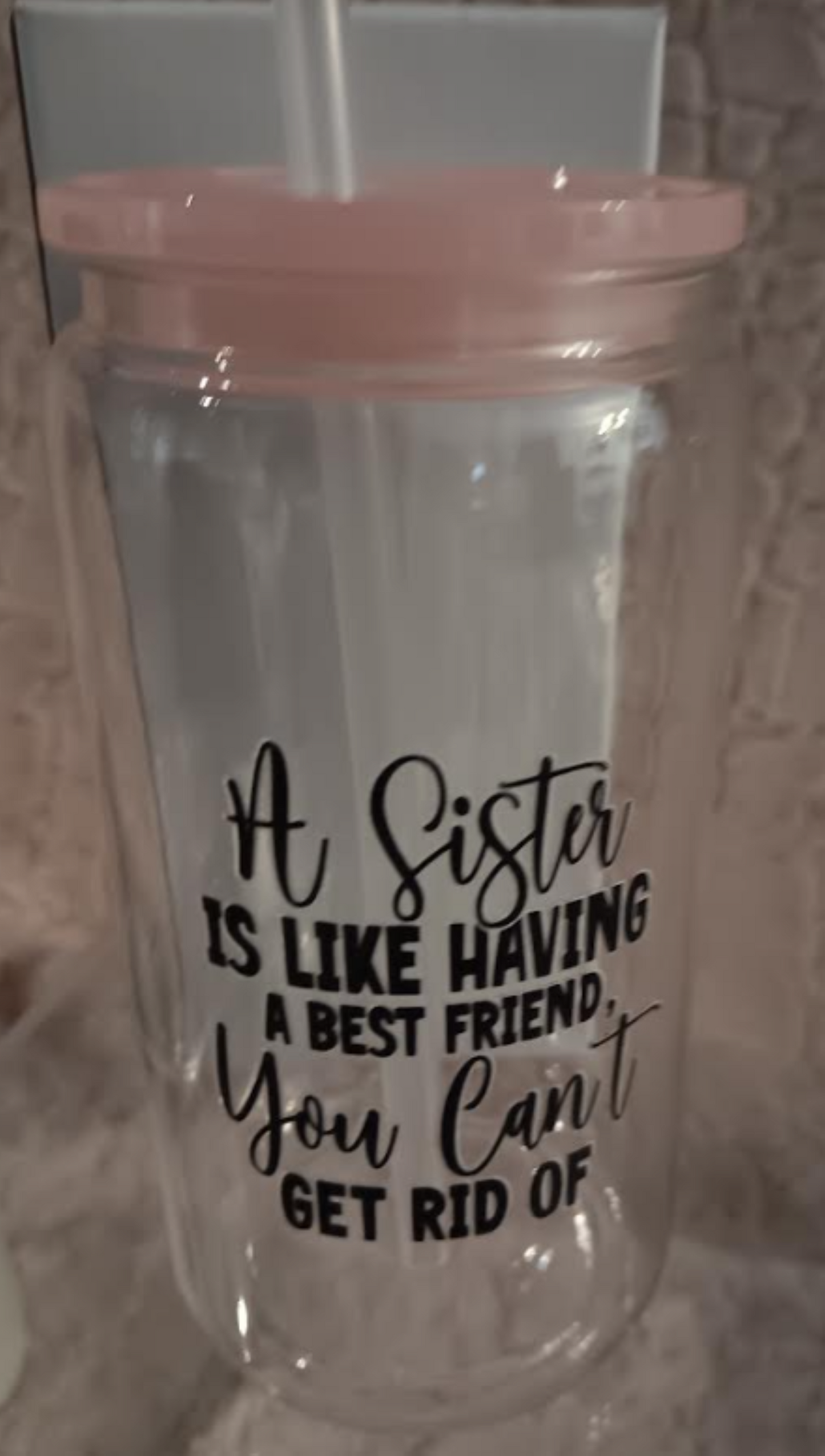 Sister Sister Collection – 16oz Acrylic Cups | Bonded by Love