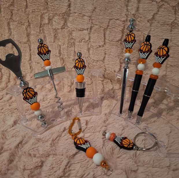 Ultimate Basketball Fan Beaded Gift Set – Game On!" 🏀✨