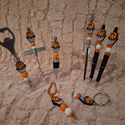 Ultimate Basketball Fan Beaded Gift Set – Game On!" 🏀✨