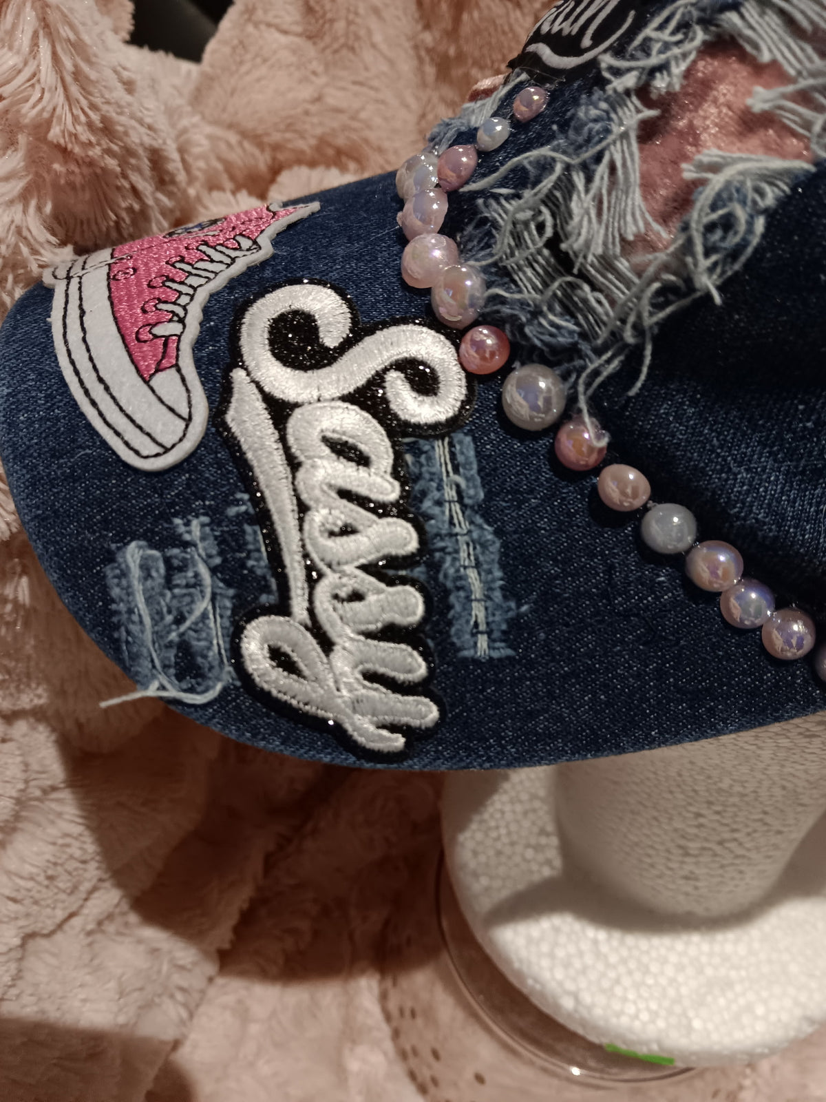 Woke Up Pretty as Hell Again  Denim Junk Hat