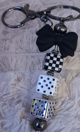Black and White keychain