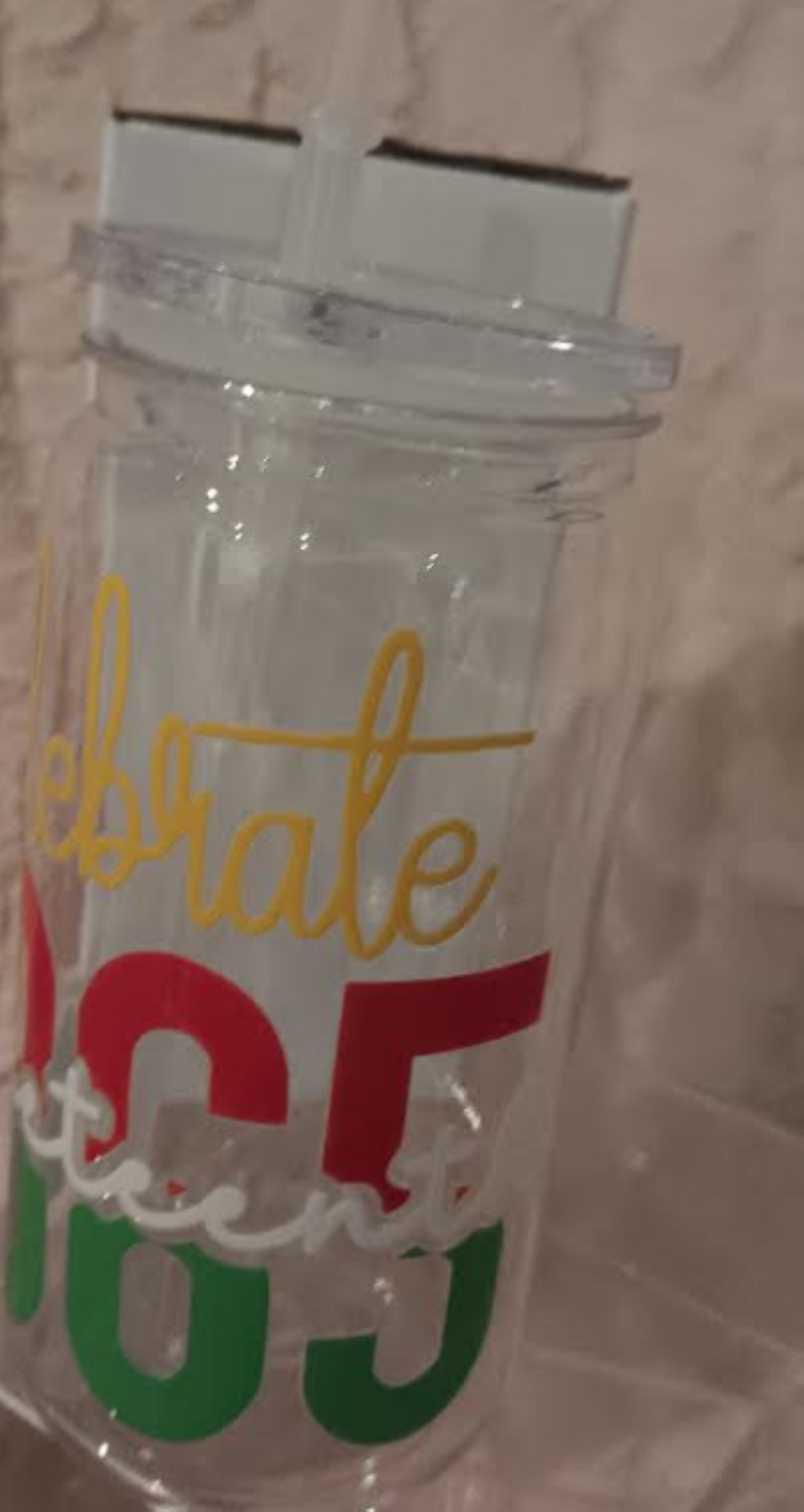 uneteenth Collection – 16 oz Acrylic Cup with Reusable Straw Celebrate Freedom. Honor History. Sip in Style.