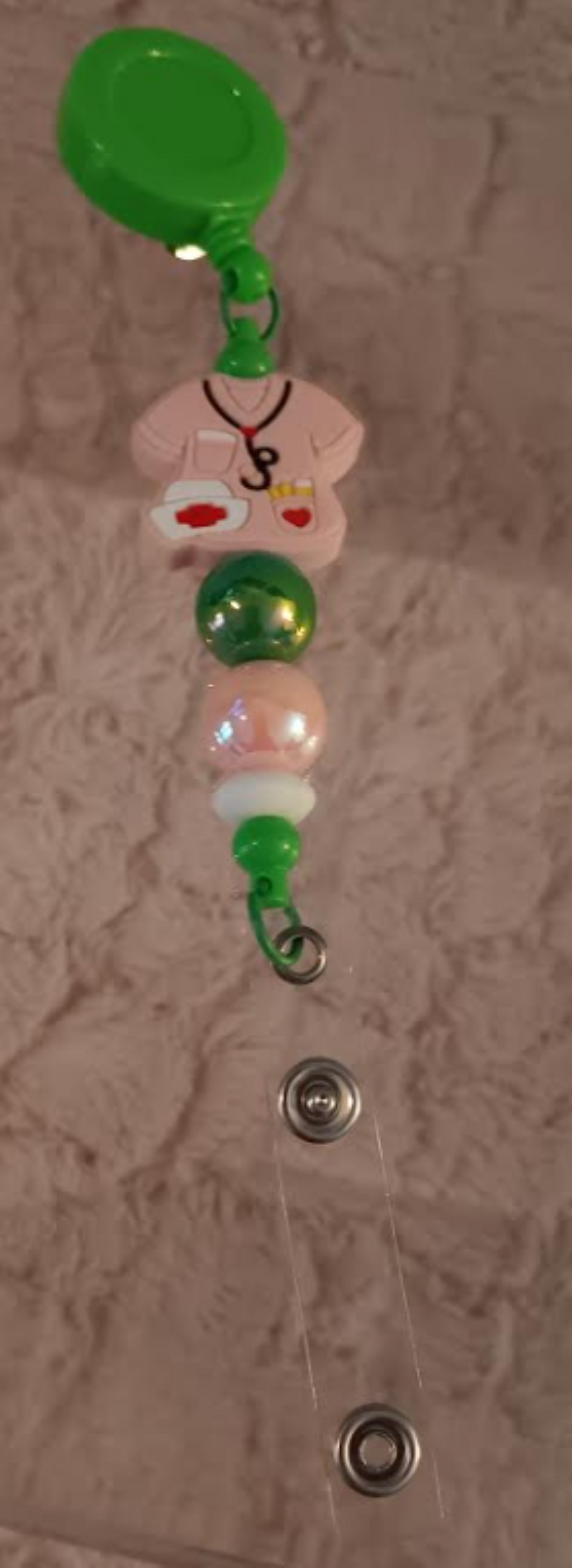 Medical Collection/Green and Pink Id retractor