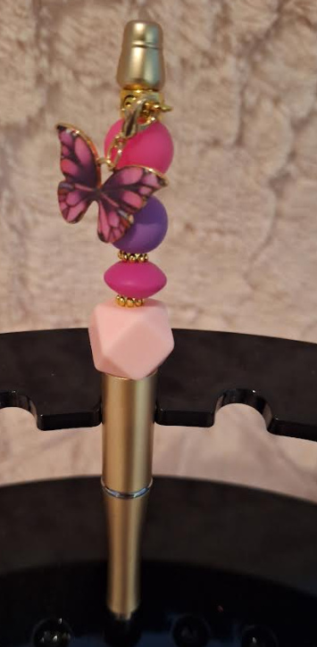 Whimsical Butterfly Gold Pen