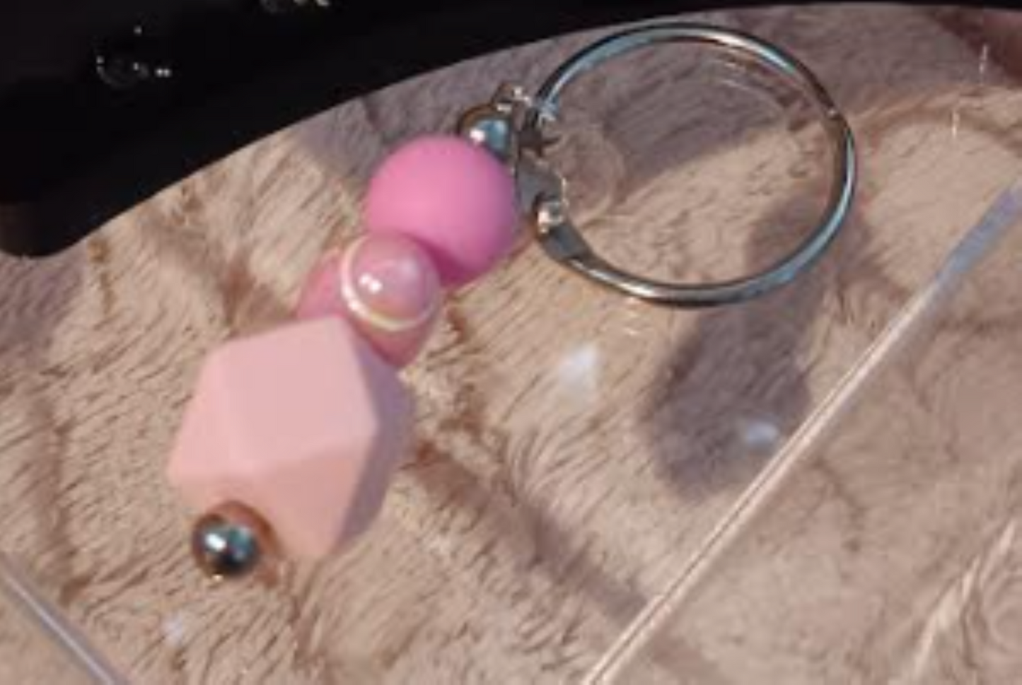 Pink Football Beaded Cup Charm!" 🏈