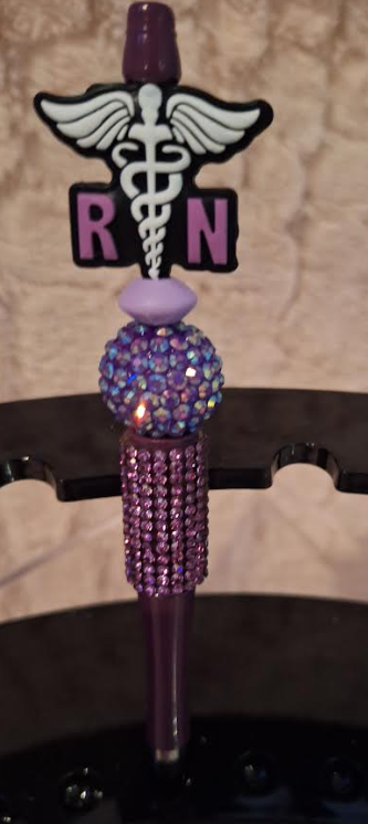 "Radiant RN Purple Crystal Pen