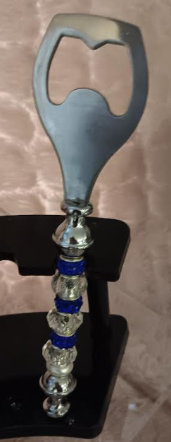 Royal Blue Beaded Bottle Opener