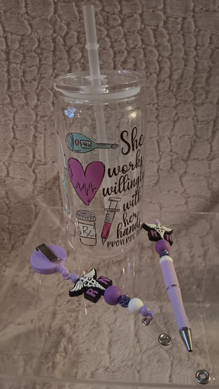 🩺 Medical Professional Collection – “She Works Willingly With Her Hands” Gift Set