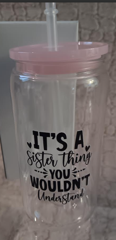 Sister Sister Collection – 16oz Acrylic Cups | Bonded by Love